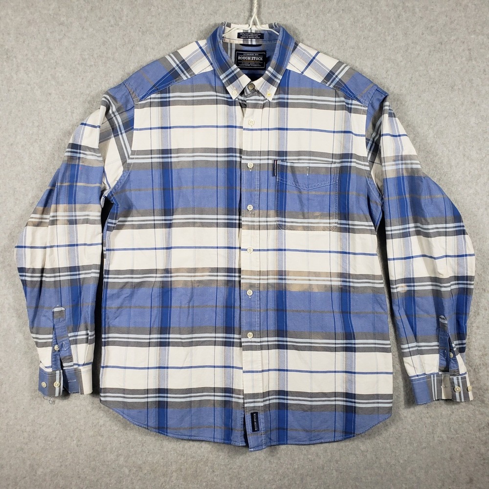 Rough Stock Panhandle Slim Plaid Shirt Mens XL‎ Long Sleeve Button Down Western